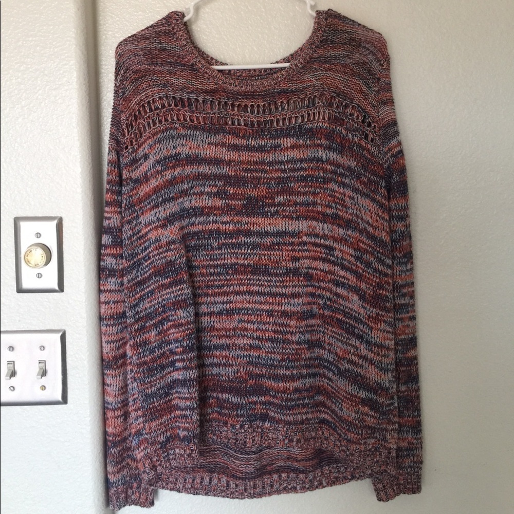 Gap cotton multi colored knit sweater